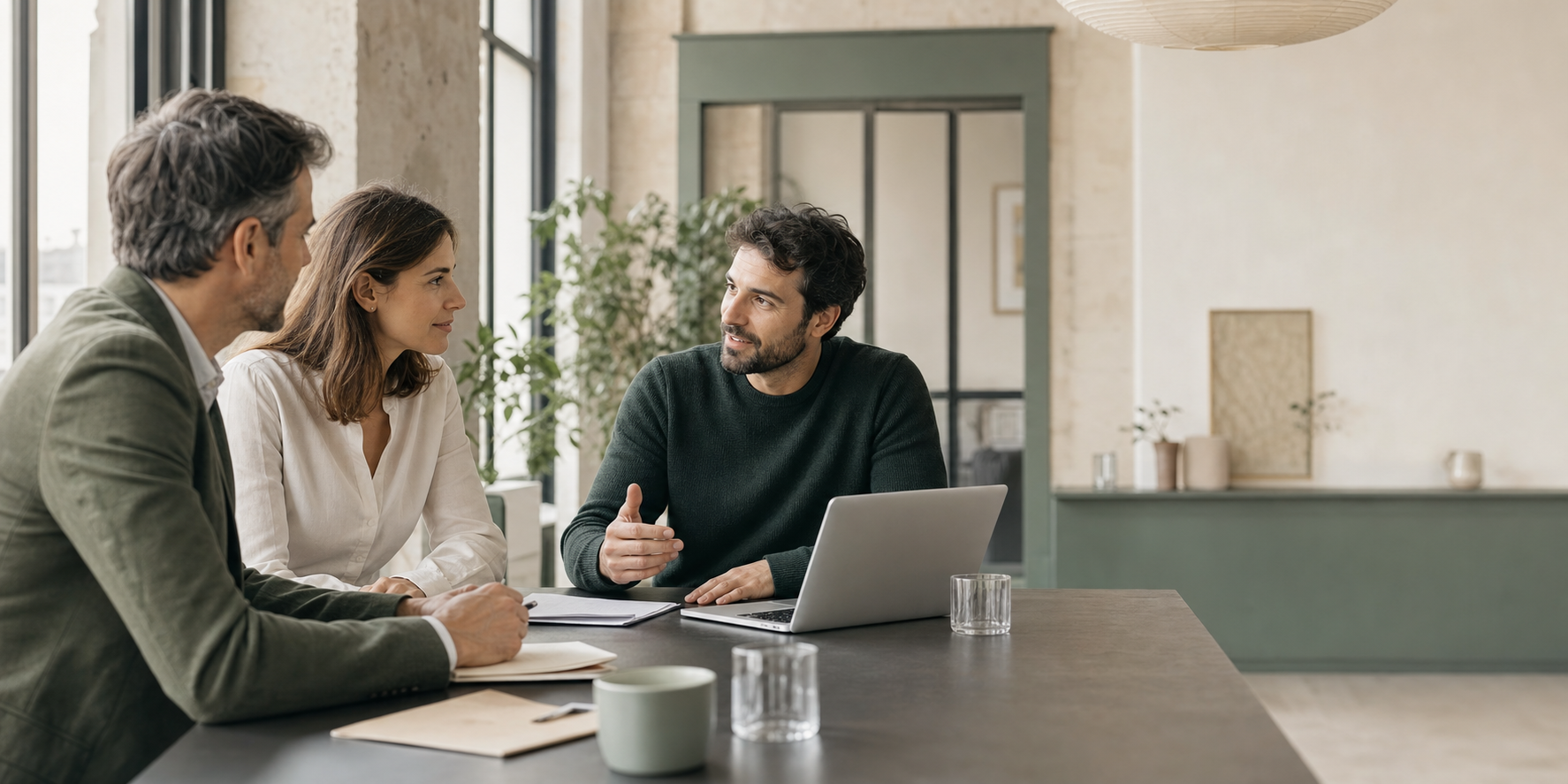 Professionnels échangeant autour de leur protection sociale